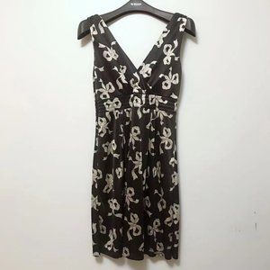 Betsey Johnson Bow Print Sleeveless Dress